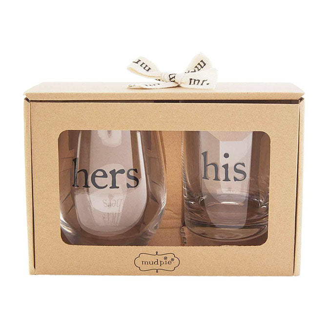 His Hers Boxed Glass Set
