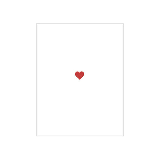 Love Greeting Red Heart Card