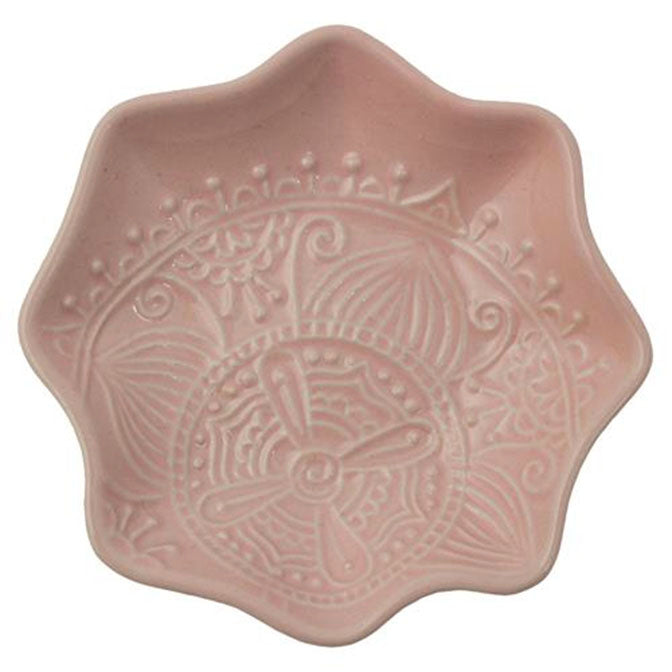 Pink Medallion Trinket Tray