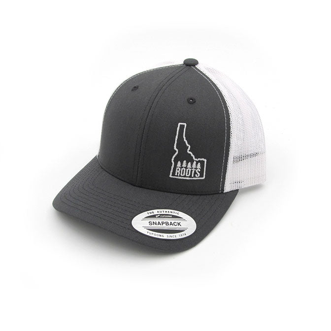 Idaho Roots Charcoal Trucker Hats