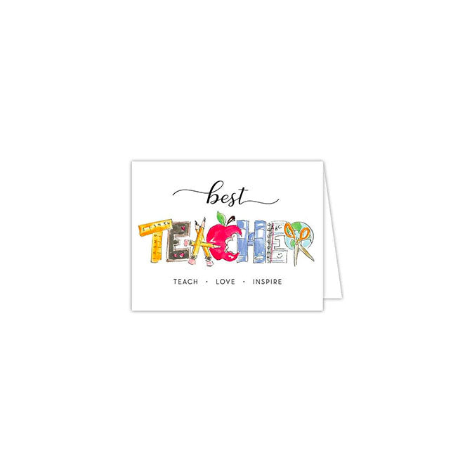 Teacher: Teach, Love, Inspire Greeting Card