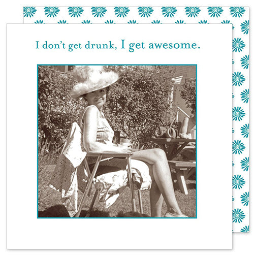 I Get Awesome. Cocktail Napkin