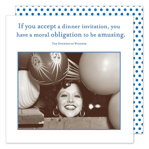 Moral Obligation...Cocktail Napkin