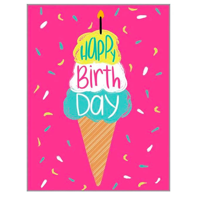 Happy Birthday Ice Cream Cone