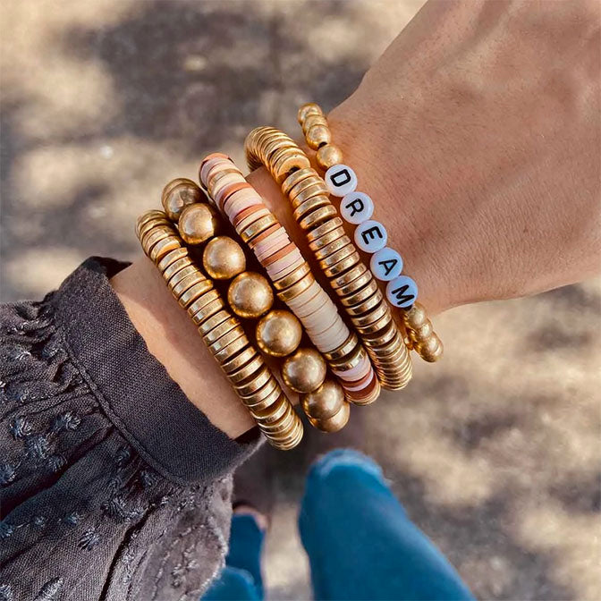 Emberly Bracelet In Worn Gold