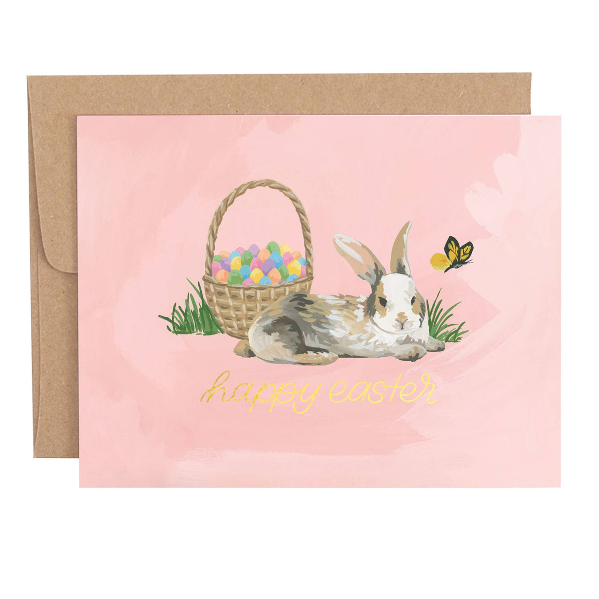 Easter Basket Bunny Greeting Card