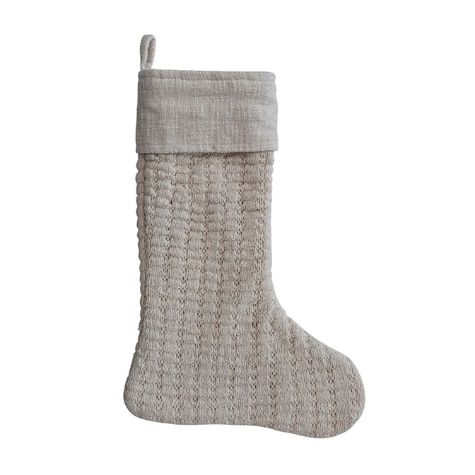 Creative Co-Op Wool Knit Stocking