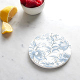 Wispy Floral Gifts, Round Coaster, Gifts for Women, Chic