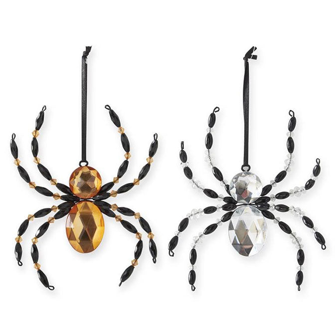 Assorted 5.25 Inch Black Jewel Spider Ornament