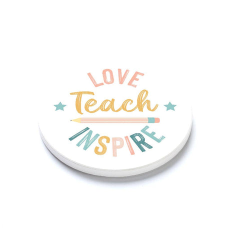 Ceramic Coaster, Love Teach Inspire