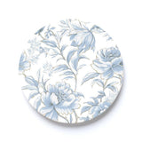 Car Coaster-Chinoiserie Chic Wispy Floral Pattern