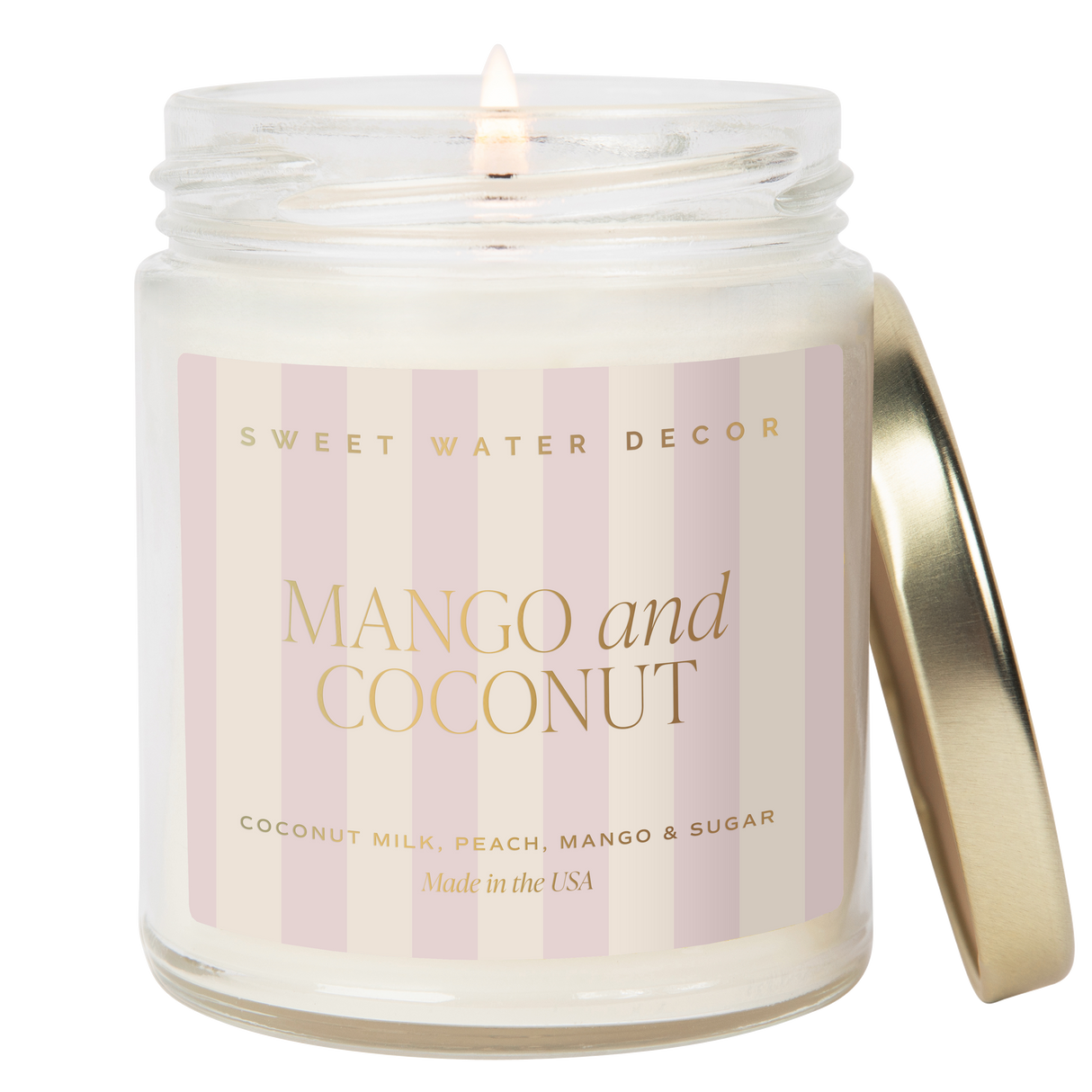 Mango and Coconut 9 oz Soy Candle - Home Decor & Gifts