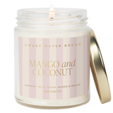 Mango and Coconut 9 oz Soy Candle - Home Decor & Gifts