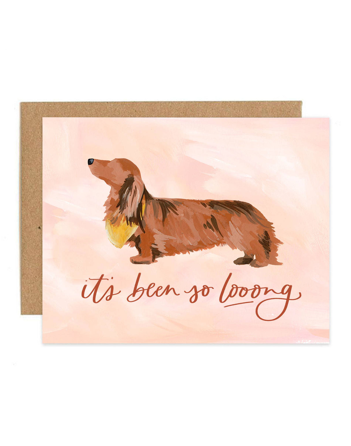 So Long Doxie Friendship Greeting Card