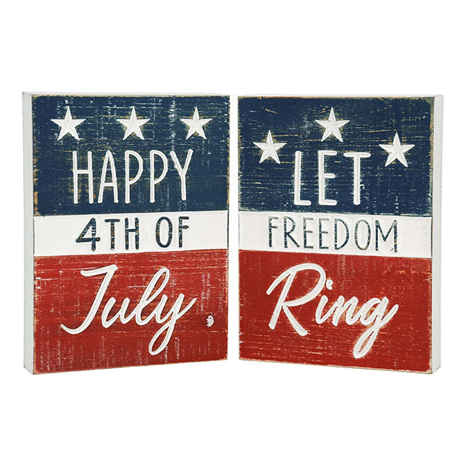 Happy July 4th and Freedom Ring Americana Blocks