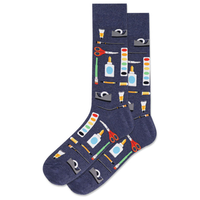 Mens Arts and Crafts Crew Sock