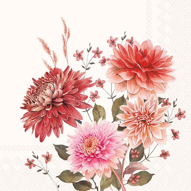 Autumn Bouquet Cocktail Napkin