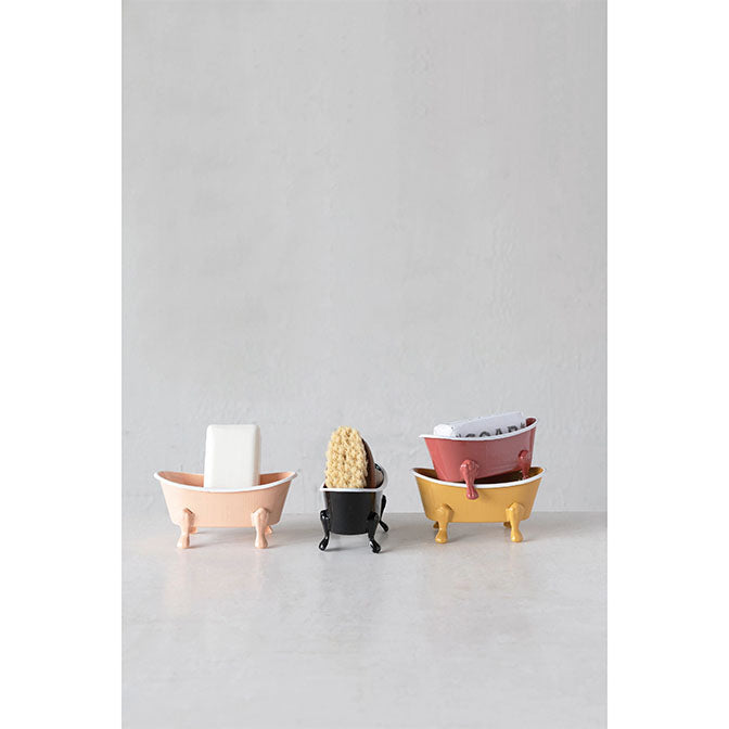 Metal Bathtub Soap Dish, 4 Colors
