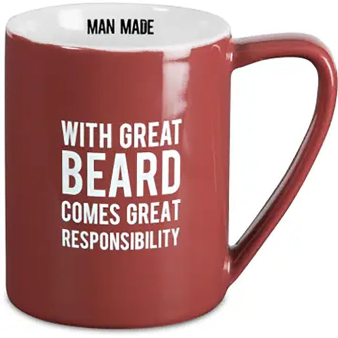 With Great Beard Comes Great Responsibility-18 oz mug