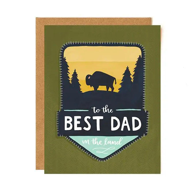 Best Dad Patch Father's Day Greeting Card