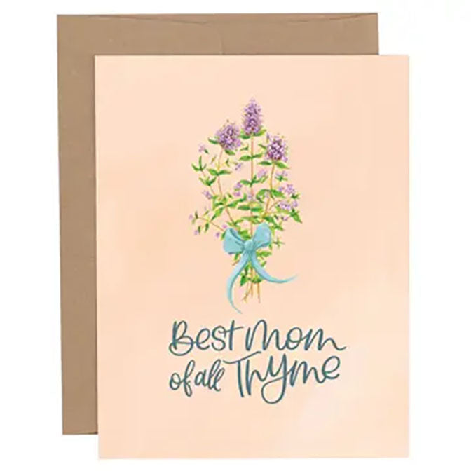 Best Mom of All Thyme Mother's Day Greeting Card