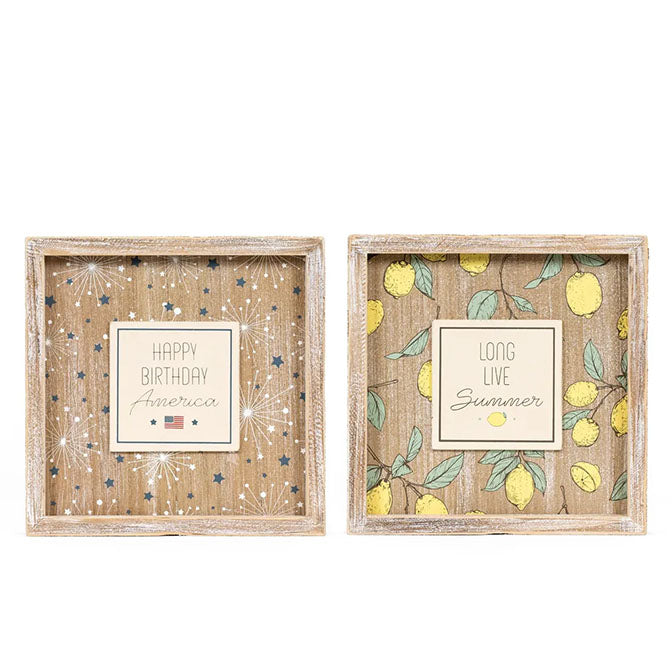 Birthday-Summer Reversible Sign