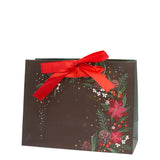 Black Christmas Floral Bag