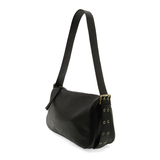 Black Morgan Buckle Shoulder Bag