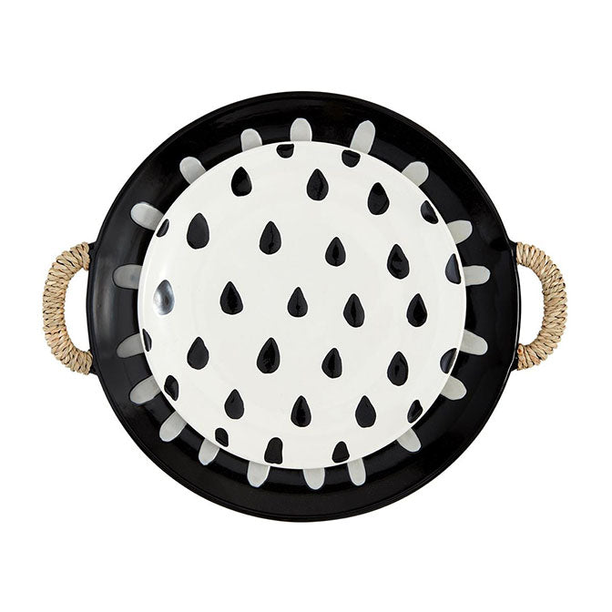 Blackened Pattern Platter