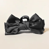 Satin Bow Claw Clip