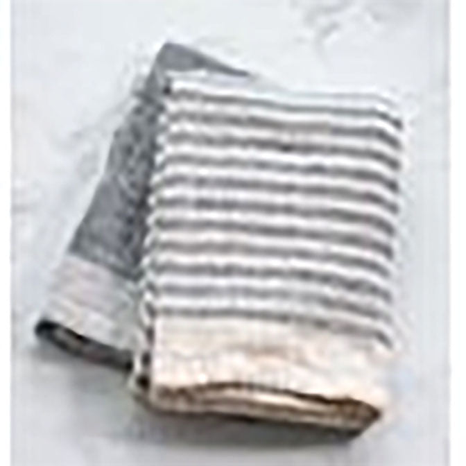 Blue Stripe Waffle Towels
