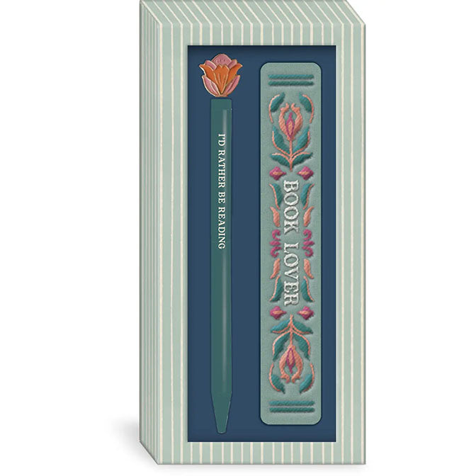 Book Lover Pen and Bookmark Set