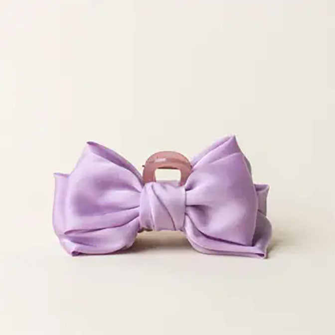Satin Bow Claw Clip