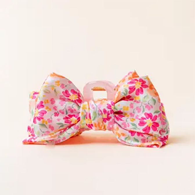 Satin Bow Claw Clip