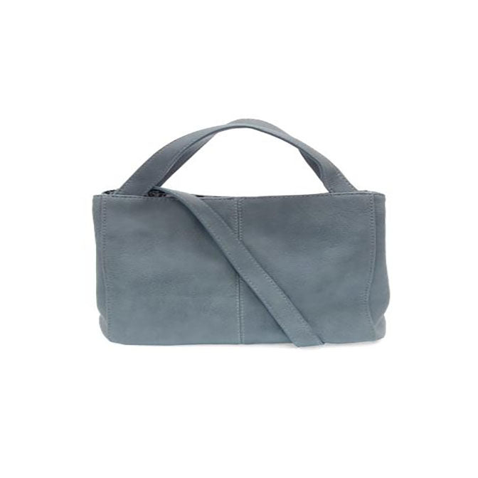 Black Brandi Convertible Crossbody Handbag-Dusty Blue