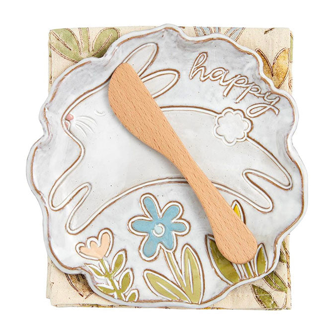 Bunny Appetizer Plate Set