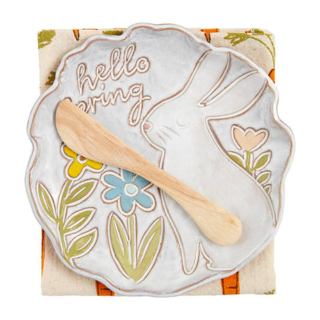 Bunny Appetizer Plate Set