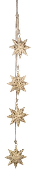 Embellished 4 Star Iron Hanging