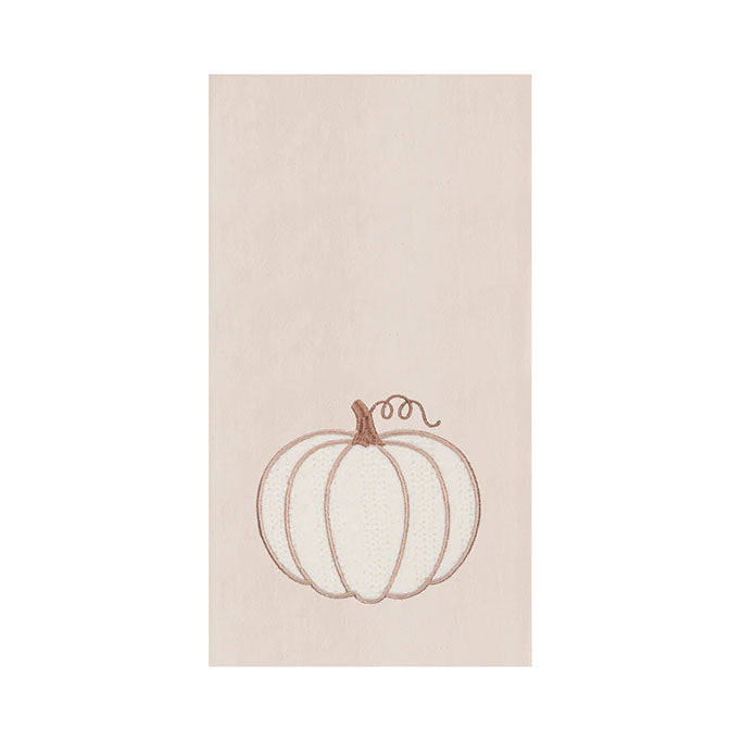 Cable-Knit Pumpkin Kitchen Towel