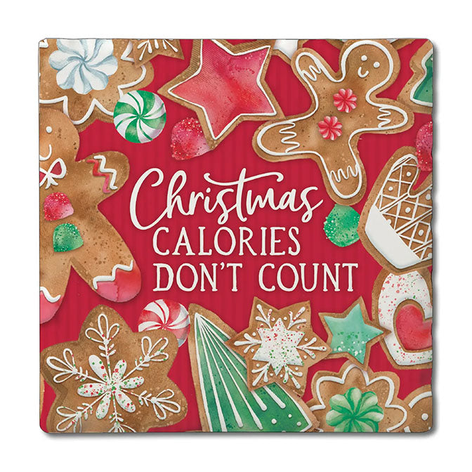 Calories Don't Count Stone Coaster