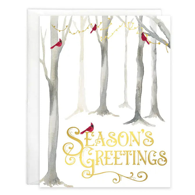 Christmas Card - Cardinal in Tree