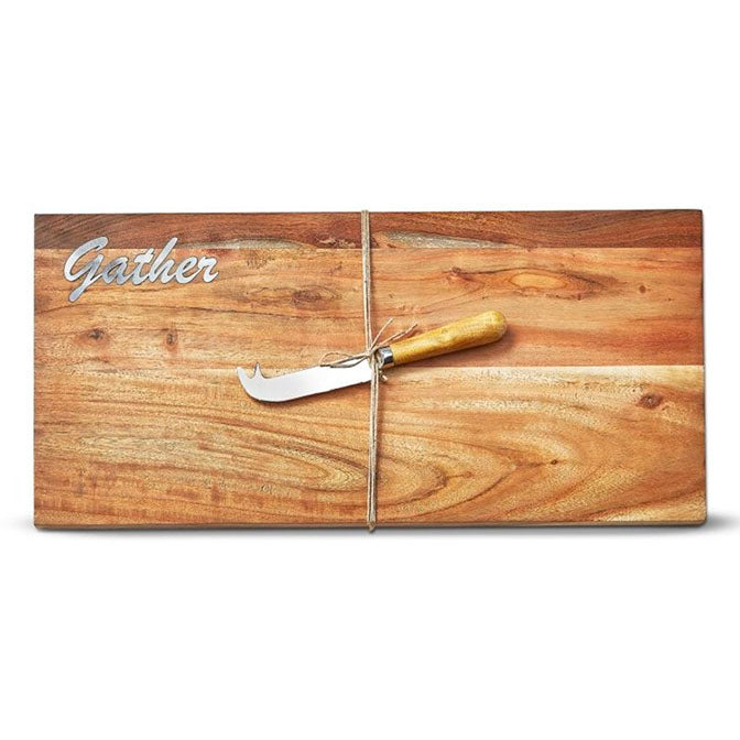 Gather Board + Cheese Knife Set