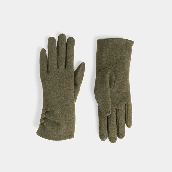 Chic Button Detail Touchscreen Gloves
