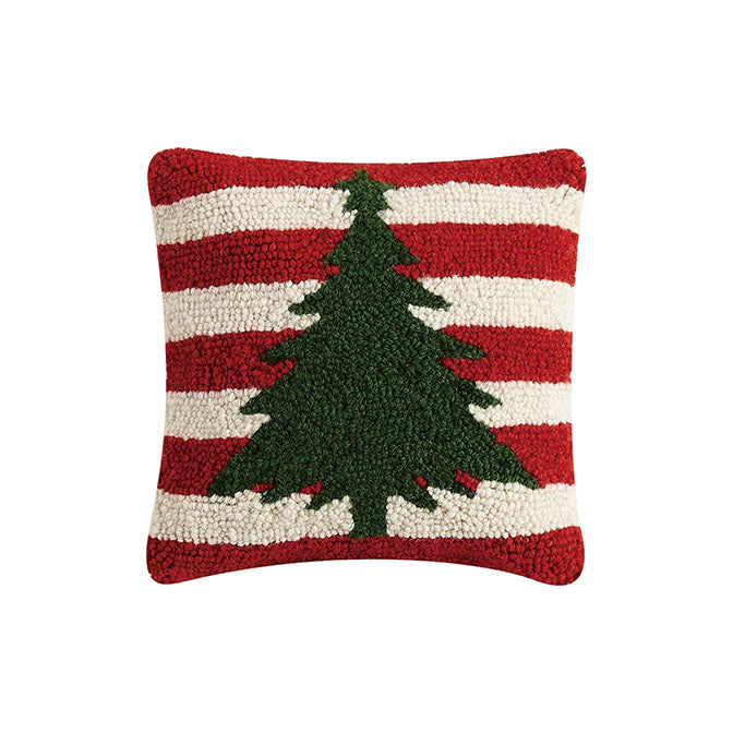 Christmas Tree Stripes Hook Pillow