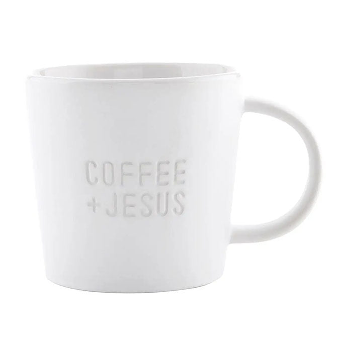 Face To Face Ceramic Coffee Mug - Coffee + Jesus