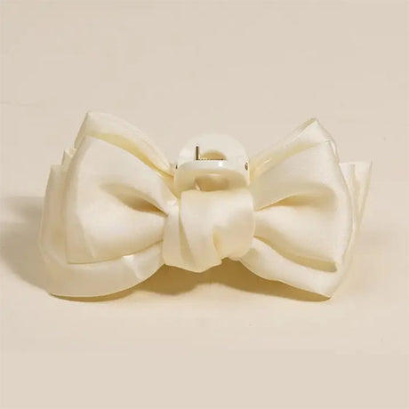 Satin Bow Claw Clip
