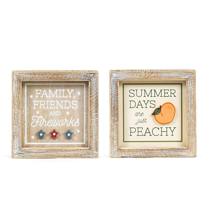 Days/Fireworks Reversible Sign