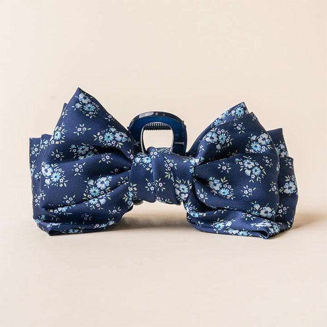 Satin Bow Claw Clip