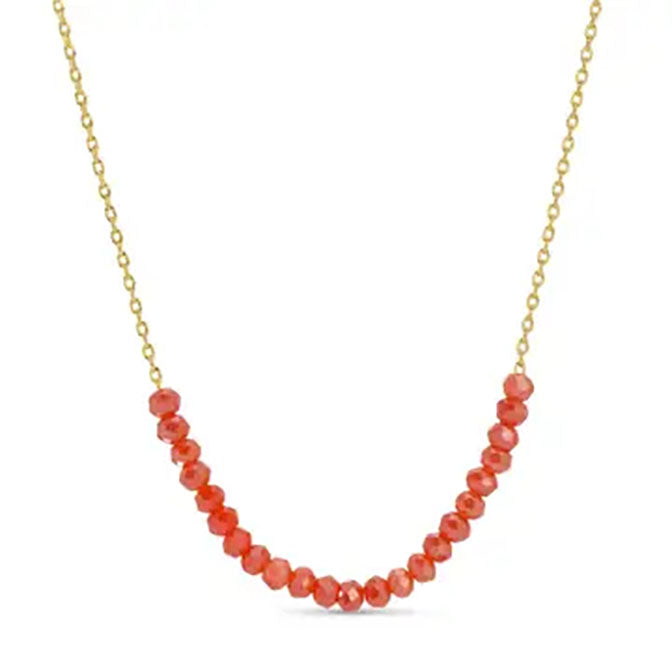 Delicate Crystal Accented Necklace
