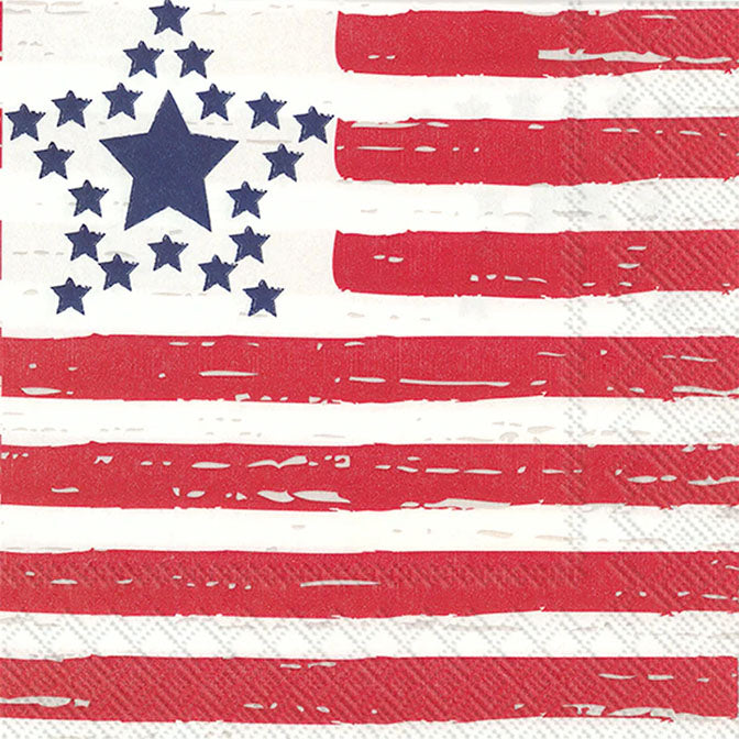 Distressed Flag Cocktail Napkin
